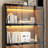 63'' H x 31.5 '' W Office Storage Cabinet With Glass Doors And LED Lights-1660284809