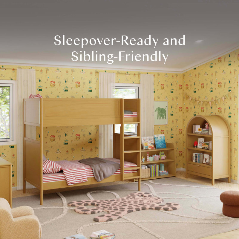 Bondi Convertible Bunk Bed, Honey