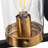 4-Light matte black dimmable glass iron mirror headlight