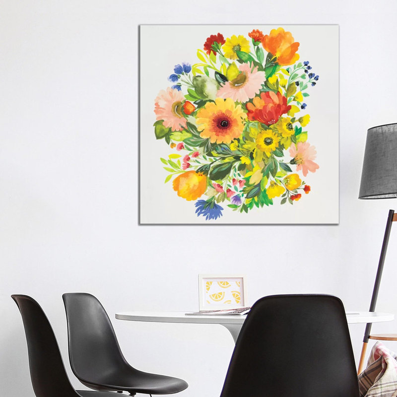 September Garden Bouquet by Kim Parker - Wrapped Canvas Print, 93.98 cm H x 93.98 cm W x 3.175 cm D