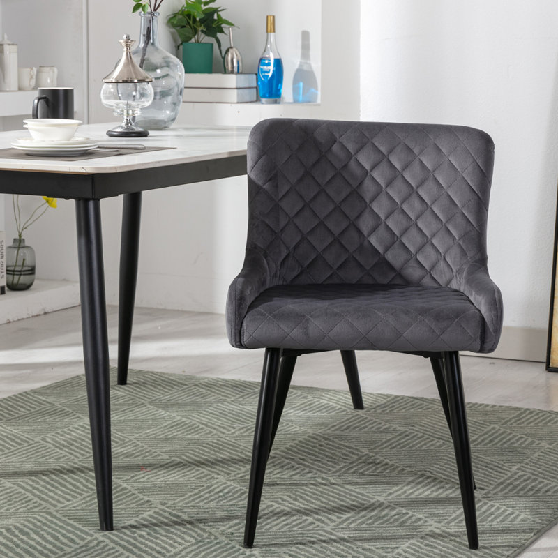 Hambling Upholstered Dining Chair, Grey