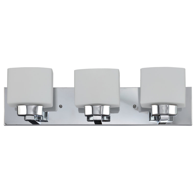 Éclairage pour meuble-lavabo à intensité variable Adelie, Chrome poli, 3
