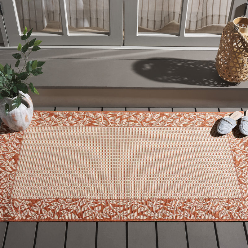 Tapis d'intérieur / extérieur à fleurs Herefordshire Performance, Rectangle 2 pi 7 po x 5 pi