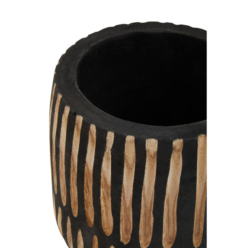 Batchtown Handmade Wood Cachepot, 25 H x 24 W x 24 D cm