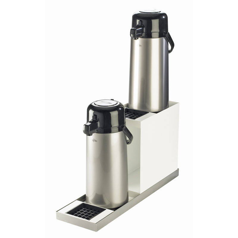 2 Step Airpot Std Wht/Ss, Stainless Steel