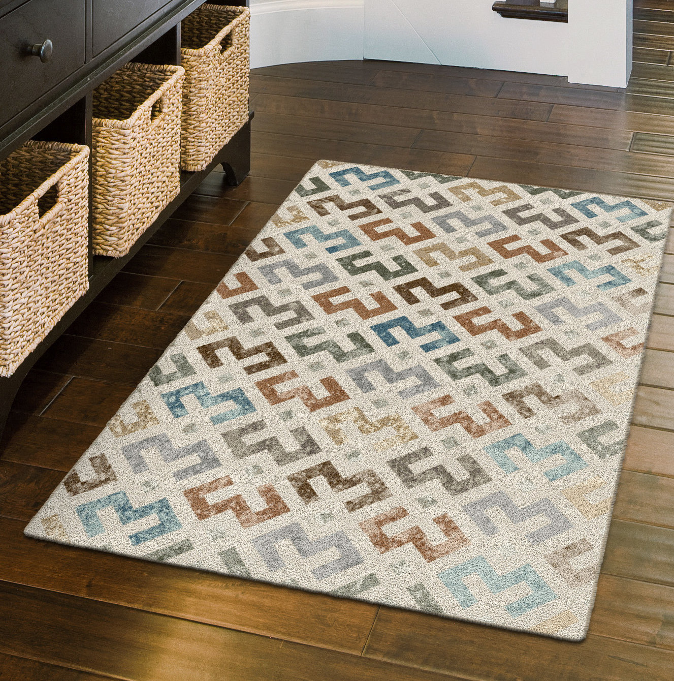 Dakota Fields Felix Tufted Earthtone Area Rug | Wayfair