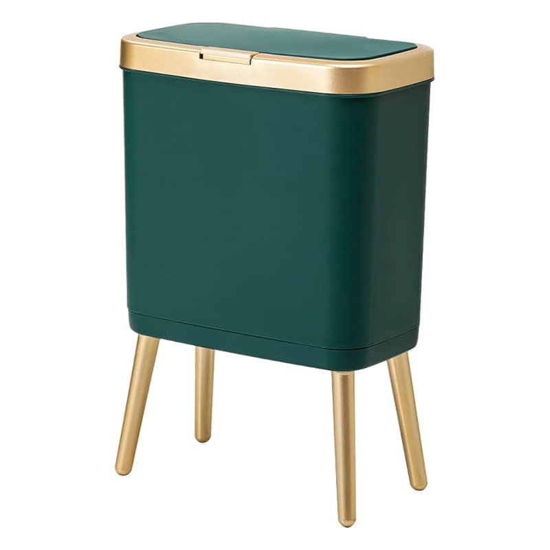 Poubelle en plastique (4 gallons), Vert