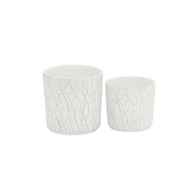 Cement Round Pot Matte Finish Gray-6.25"H