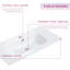 Lavabo de salle de bain rectangulaire encastré 36 po - Céramique blanche brillante avec 3 trous de robinet, conception moderne, facile à nettoyer, robinet et bonde non inclus-112964844