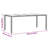  Garden Dining Set Black