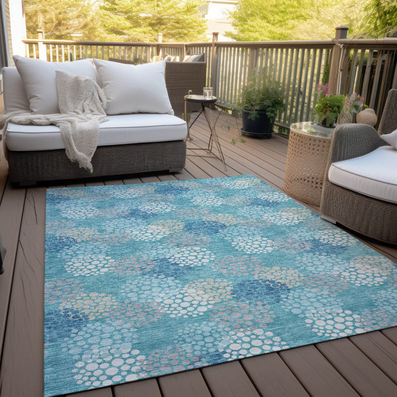 Tapis intérieur / extérieur Maliana, Rectangle 2 pi 6 po x 3 pi 10 po