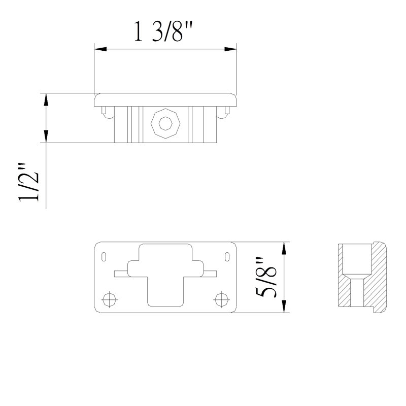 Dead End Cap Lighting Kit, White