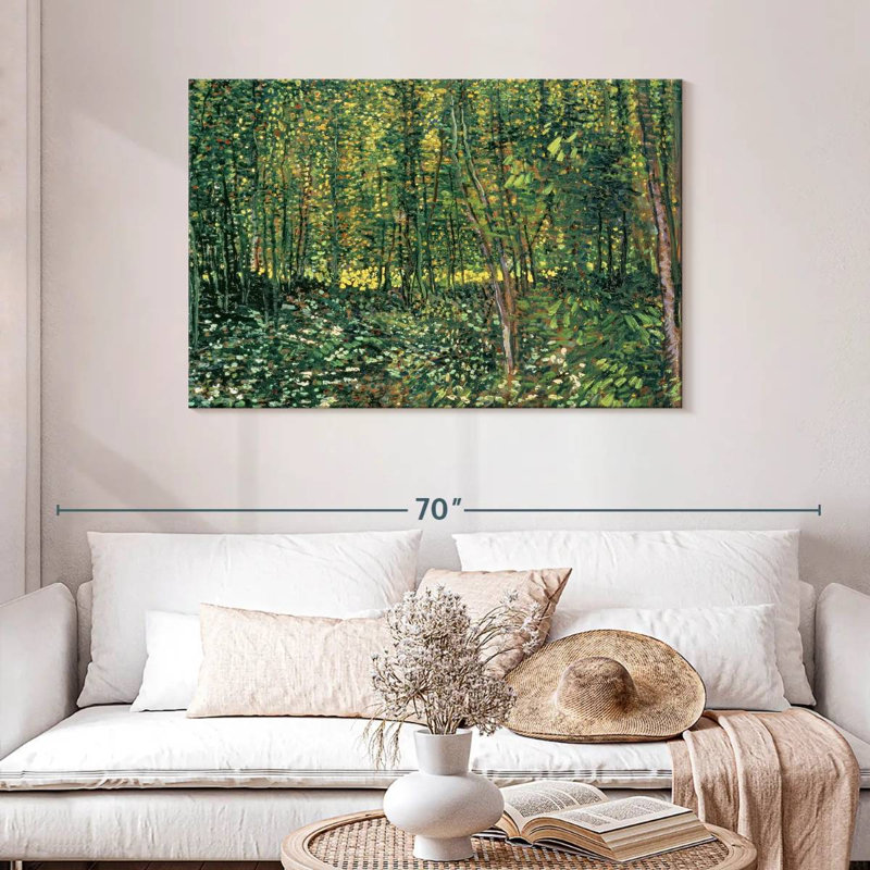 Alvord, arbres et sous-bois, H 30 po x l 45 po