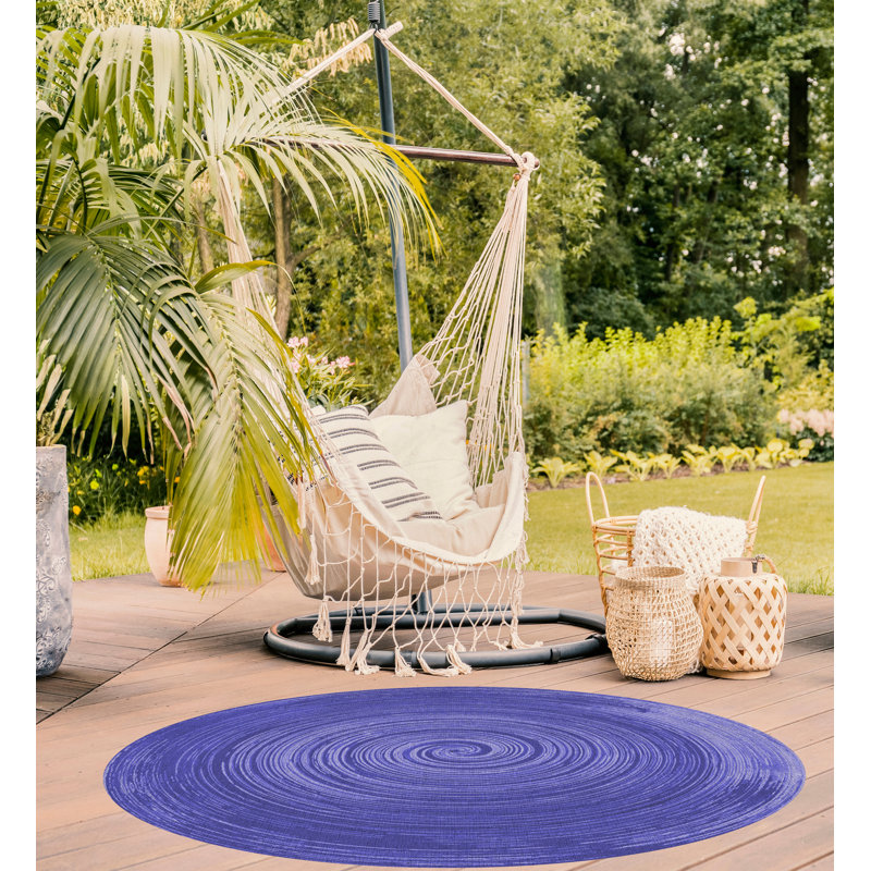 Round Romeu Vinyl 2.8mm Vinyl, Phthalate Free With Exclusive Printed Designs. Area Rug, Round 150cm