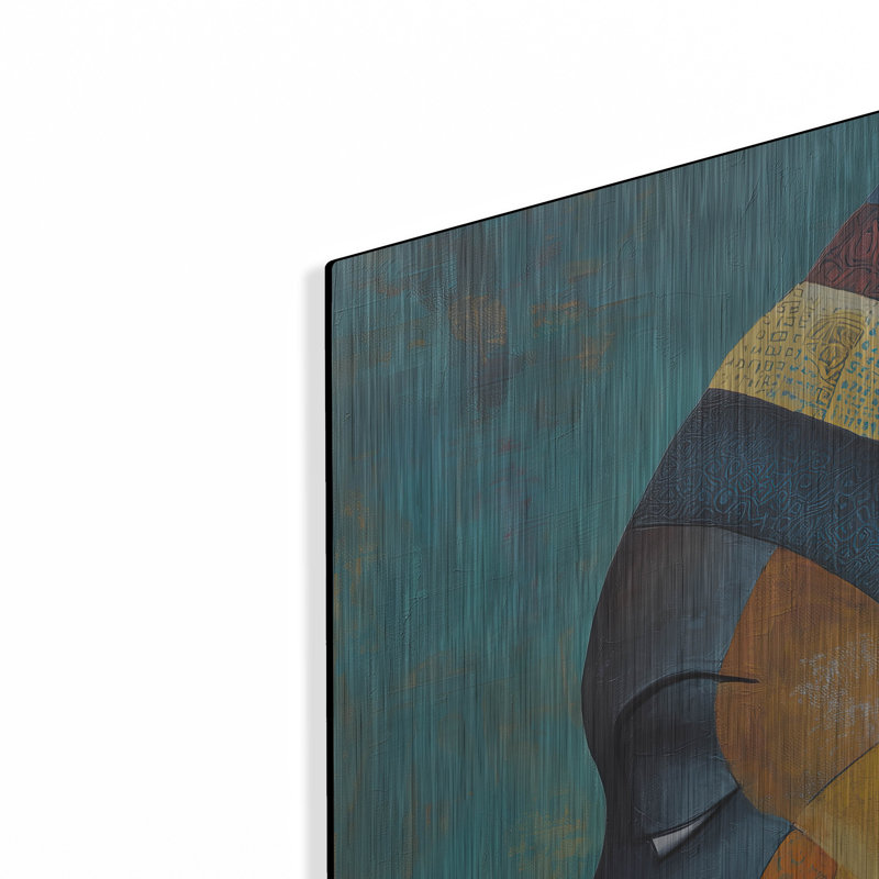 «Soulful Whisper» par Rich Monet, art mural en métal, 36 po x 36 po, H 36 po x l 36 po
