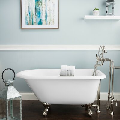 Norfolk 49"" x 30"" Clawfoot SoakingÂ Cast Iron Bathtub -  Chevington, CH48RT0WRBWM