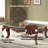 Eustoma Rectangular Coffee Table , Marble Top & Walnut Finish