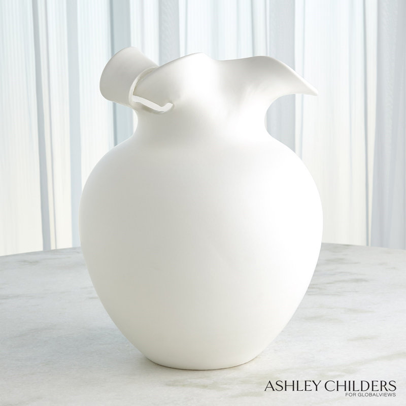Charlotte Vase-White