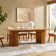 Eljin 94" Mid-Century Modern Dining Table With Tableware Classification Drawer And Solid wood base