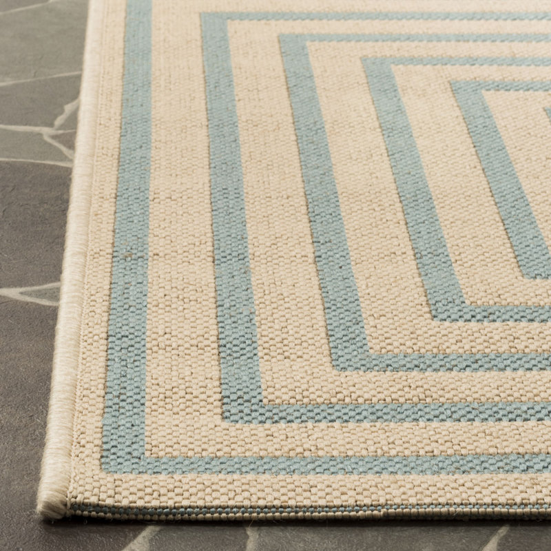 Tapis d'intérieur / extérieur Kelli Linden, Rectangle 5 pi 3 po x 7 pi 6 po