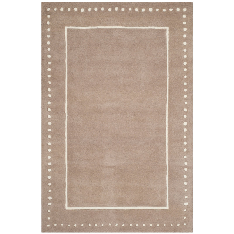Cruz Hand Tufted Wool Polka Dots Rug, Rectangle 2'3" x 5'