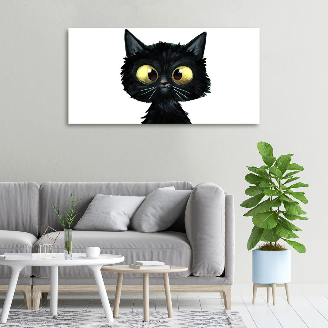 Katzen-Illustration - Ungerahmte Kunstdrucke auf Leinwand