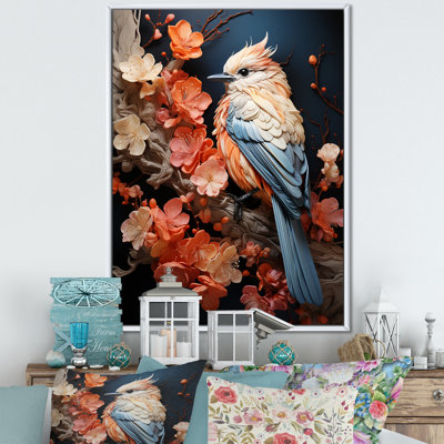 «A Pastel Palette Evoke A Feathery Symphony I», reproduction d'art sur toile