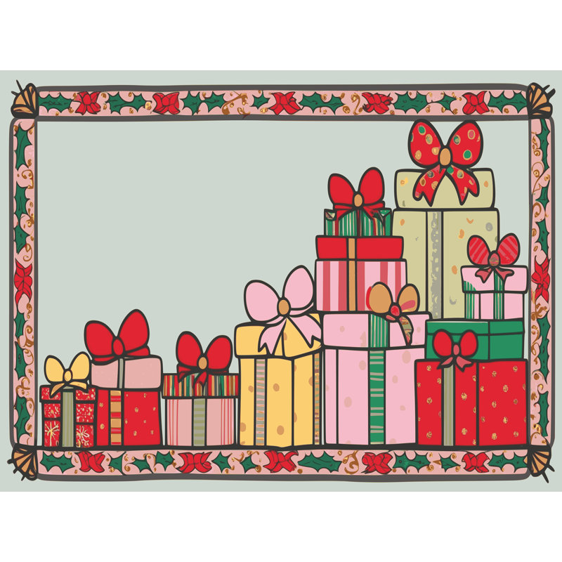 Tapis de Noël, Tapis de couloir 2 pi x 4 pi