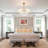 24“ Modern 8 - Light Glass Tiered Chandelier Dimmable