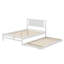 Lit double réglable en bois avec lit gigogne