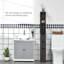 Armoire de rangement pour salle de bain de 54 po de hauteur, tour à linge autoportante avec tablette à 2 niveaux et tiroirs, organisateur de plancher étroit, brun-1703131345
