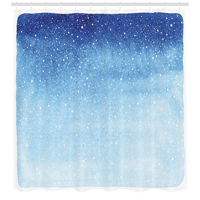 Ensemble de rideau de douche et crochets d’hiver, H 69 po x l 105 po