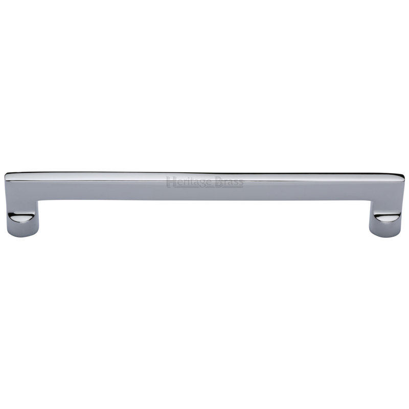 Heritage Brass Heritage Cabinet Pull Apollo Design, Polished Chrome, 0.9cm H x 22.2 cm W x 3.5cm D