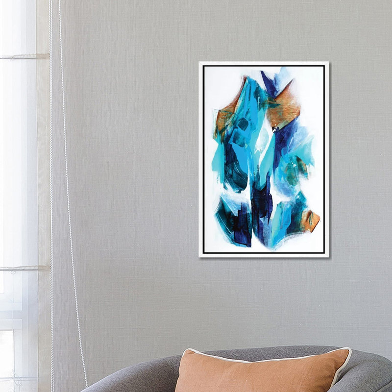 Fusion - Print on Canvas, 66.04 cm H x 45.72 cm W, White Framed