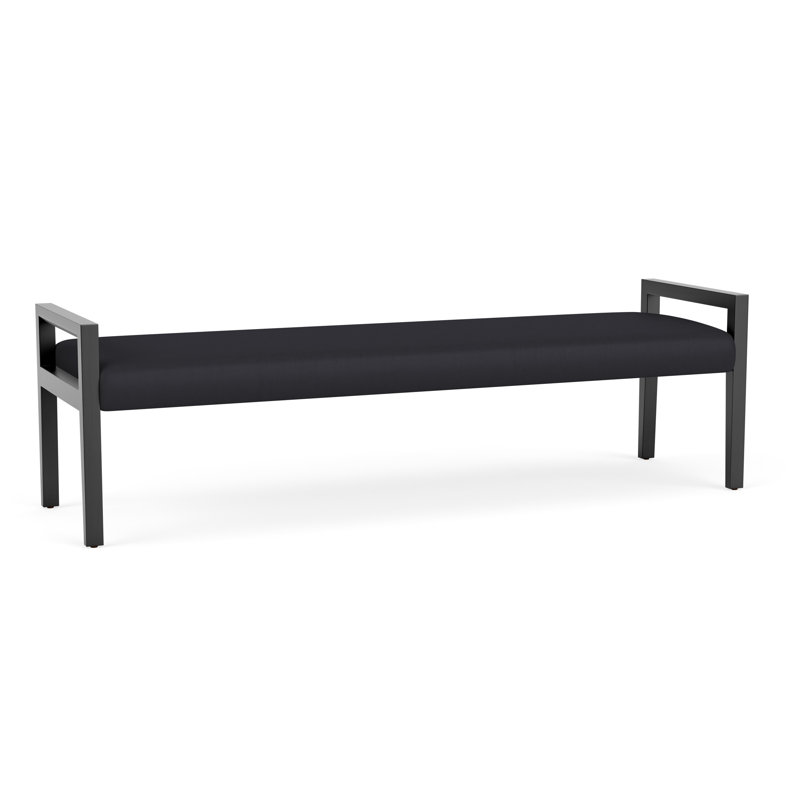 Banc en bois 3 places Brooklyn, Noir Patriot Plus, Black