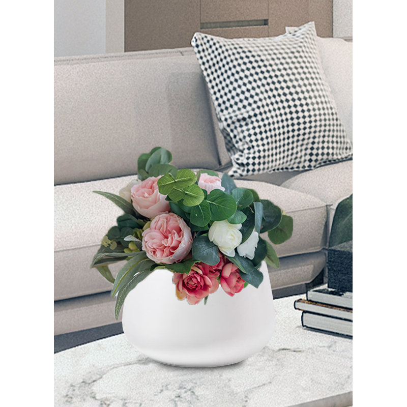 Pot à fleurs Tabbusum, H 8,5 po x l 12 po x P 12 po