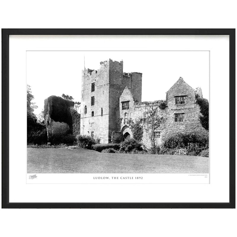 Ludlow, The Castle 1892 - Single Picture Frame Print, 28cm H x 36cm W x 2.3cm D