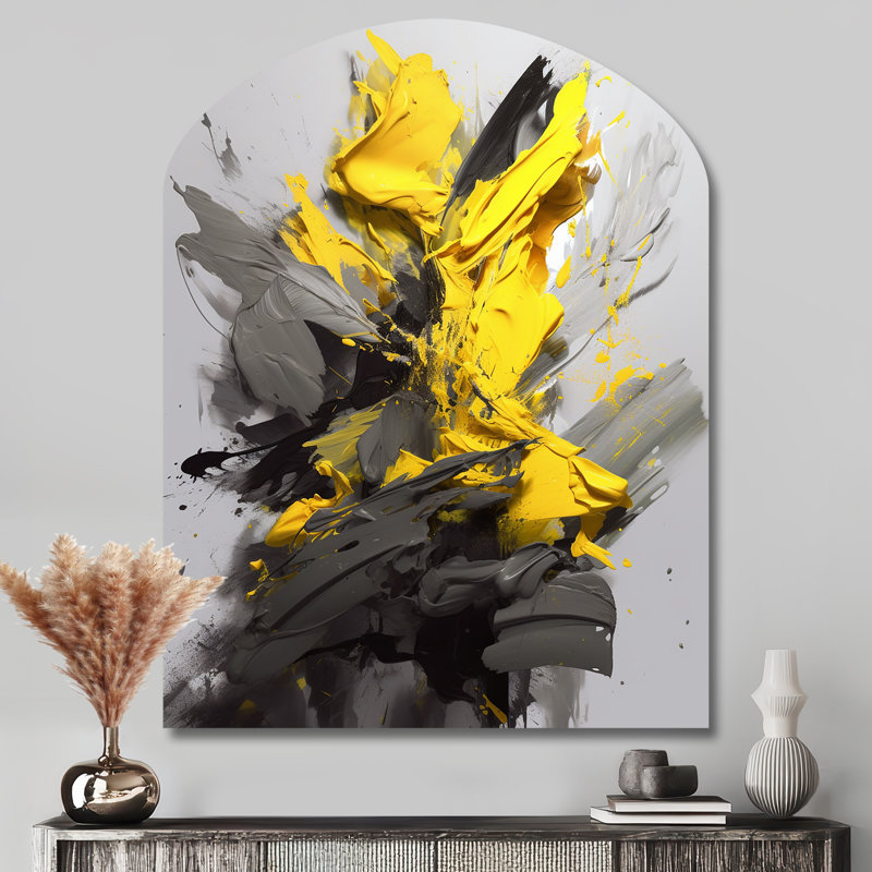 Clougher - Décoration murale géométrique abstraite asymétrique, H 43 po x l 33 po