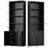 Bookcase 6 Tiers Set of 2 with Doors Sturdy and Easy Assembly for Home Office-113227367
