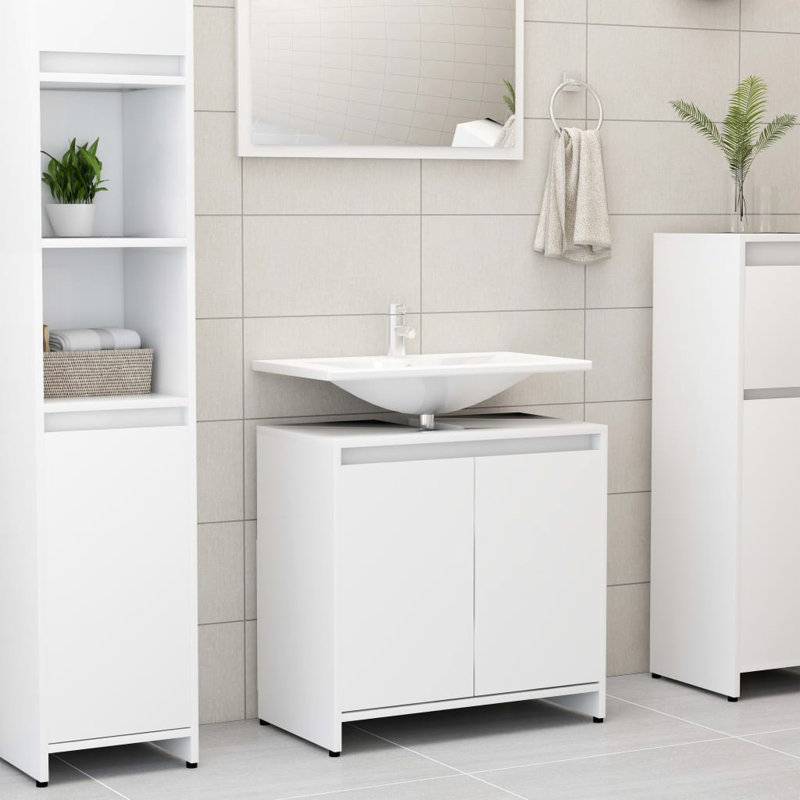 Aminda Bathroom Cabinet, White