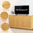 59'' Fluted 4-Door Sideboard Buffet Cabinet With Storage For Kitchen, Living Room-112431190