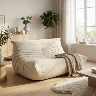 Chenille Bean Bag Sofa
