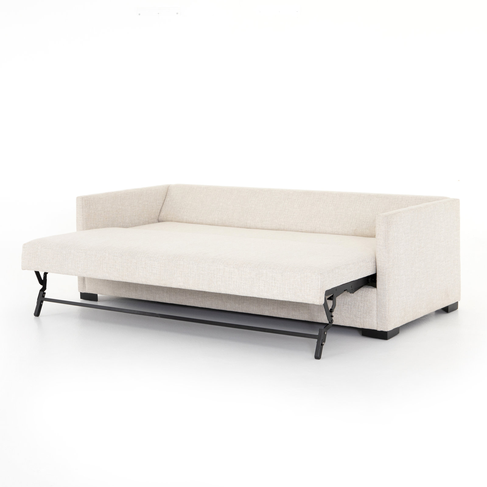 Cascade 86'' Upholstered, Alameda Snow, 33" H x 86.5" W x 38" D