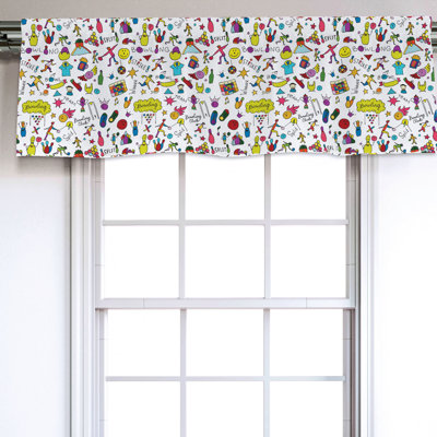 Sateen Ruffled Window Valance