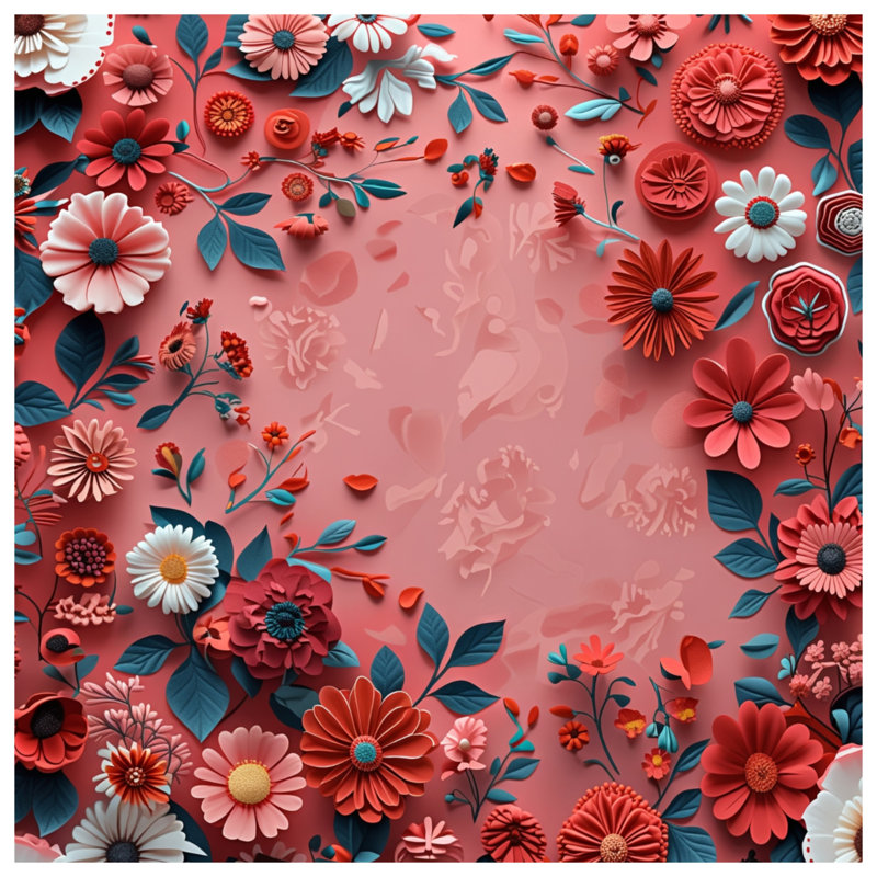 Rideau de douche floral - Bohème, 70in W x 72in H