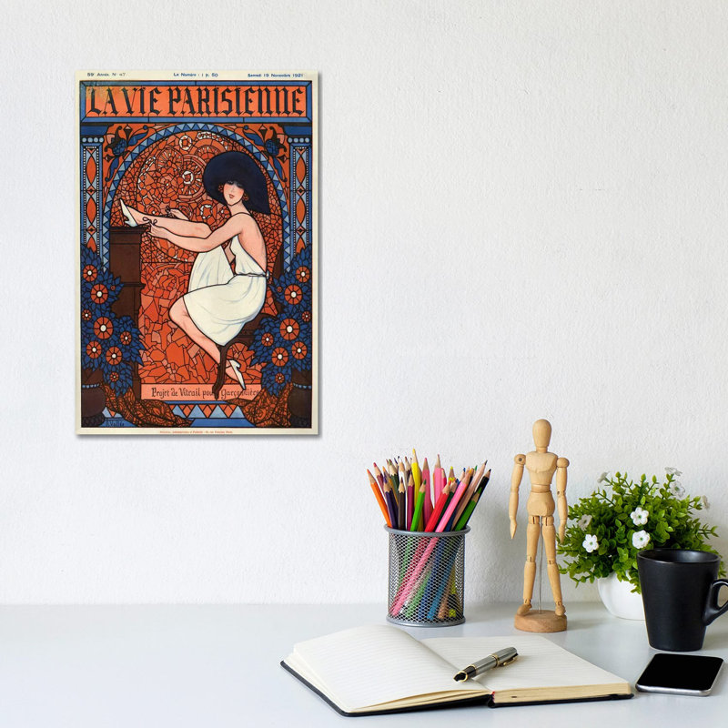 1921 La Vie Parisienne Magazine Cover by The Advertising Archives - Gallery-Wrapped Canvas Giclée on Canvas, Canvas