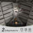 Aluminum Galvanized Steel Patio Gazebo with Double Roof Gray-90652764