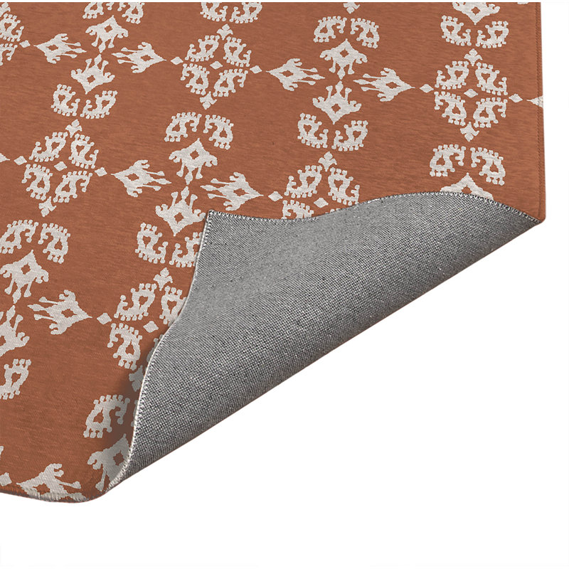 Tapis à linge Cassia, Rectangulaire 3 pi x 5 pi, Terracotta