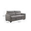Canapé-lit à accoudoirs carrés 74,75 po Savione-1901299526