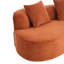Hession Boneless 126" Modern Compression Curved Sectional Sofa-1112365488